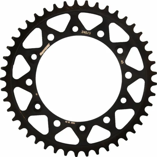 Steel-Rear Sprocket / Chain Wheel Supersprox 520/45t black 10501-45