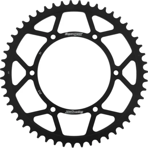 Steel-Rear Sprocket / Chain Wheel Supersprox 520/51t black 30245-51