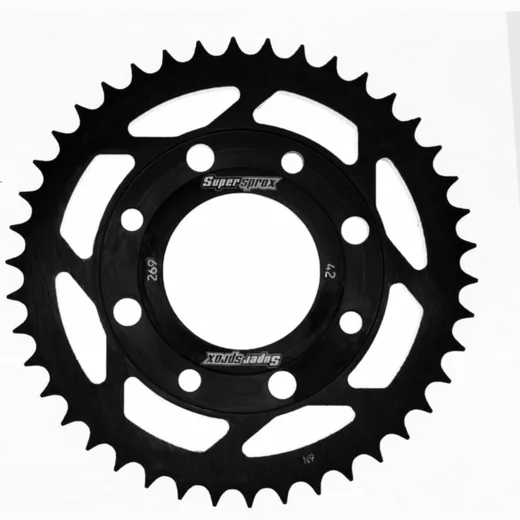 Steel-Rear Sprocket / Chain Wheel Supersprox 428/42t black