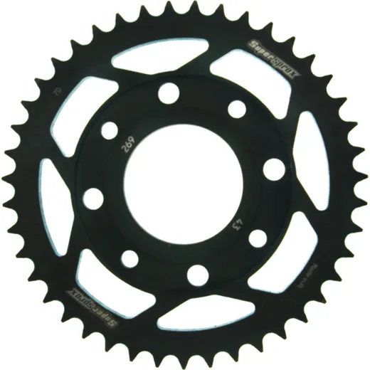 Steel-Rear Sprocket / Chain Wheel Supersprox 428/43t black