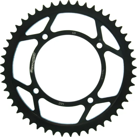 Steel-Rear Sprocket / Chain Wheel Supersprox 428/49t black 17105-49