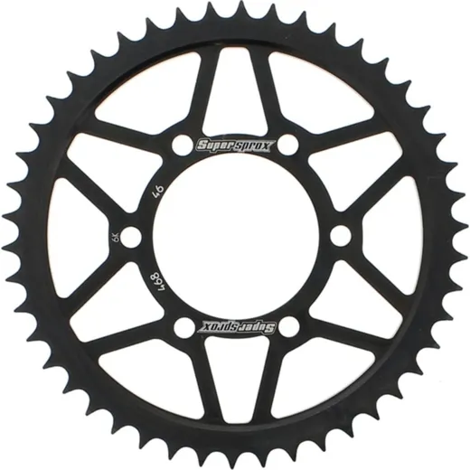 Steel-Rear Sprocket / Chain Wheel Supersprox 428/46t black 30468-46