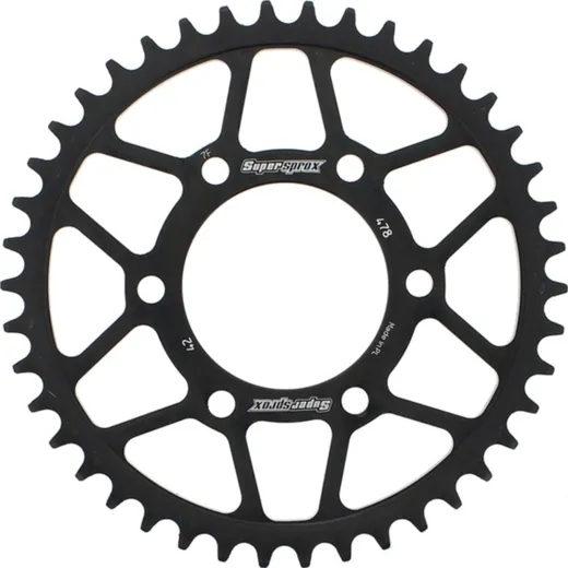 Steel-Rear Sprocket / Chain Wheel Supersprox 520/42t black 16403-42