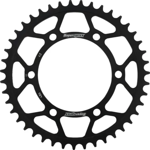 Steel-Rear Sprocket / Chain Wheel Supersprox 520/43t black 16500-43