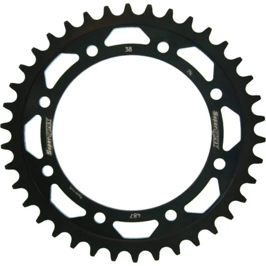 Steel-Rear Sprocket / Chain Wheel Supersprox 520/38t black 16600-38