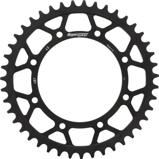 Steel-Rear Sprocket / Chain Wheel Supersprox 520/43t black 16600-43