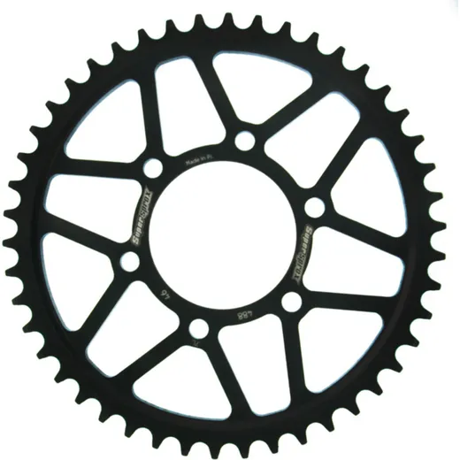 Steel-Rear Sprocket / Chain Wheel Supersprox 530/46t black 16604-46