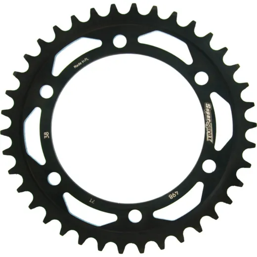 Steel-Rear Sprocket / Chain Wheel Supersprox 525/38t black 16605-38