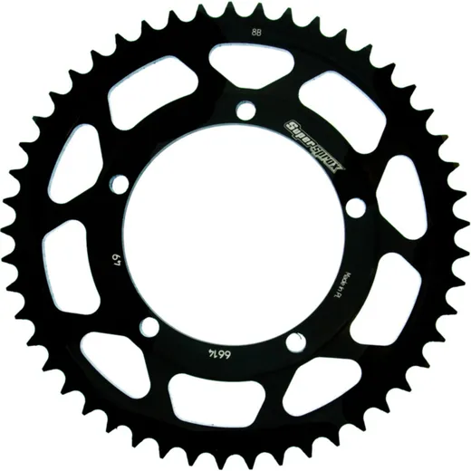 Steel-Rear Sprocket / Chain Wheel Supersprox 428/49t black 92110-49