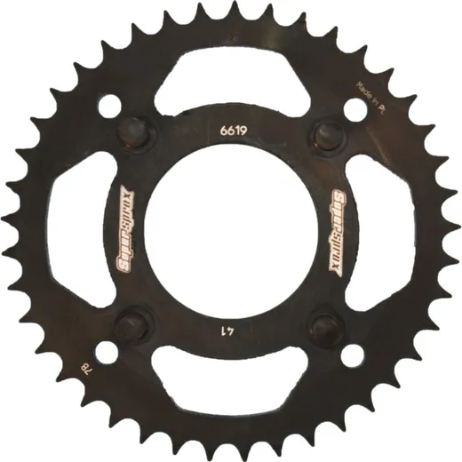 Steel-Rear Sprocket / Chain Wheel Supersprox 428/41t black 92208-41