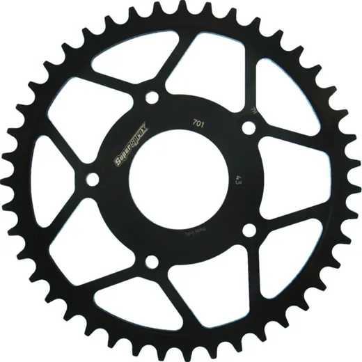 Steel-Rear Sprocket / Chain Wheel Supersprox 520/43t black 44203-43