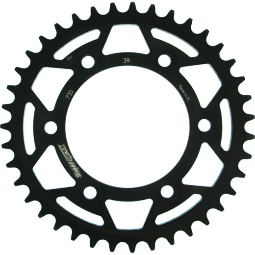 Steel-Rear Sprocket / Chain Wheel Supersprox 520/39t black 50602-39