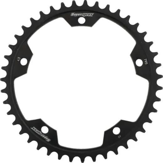 Steel-Rear Sprocket / Chain Wheel Supersprox 525/43t black 30795-43