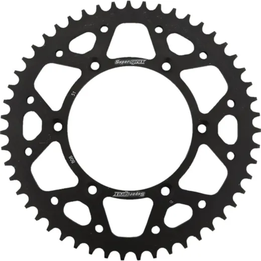 Steel-Rear Sprocket / Chain Wheel Supersprox 520/51t black 14203-51