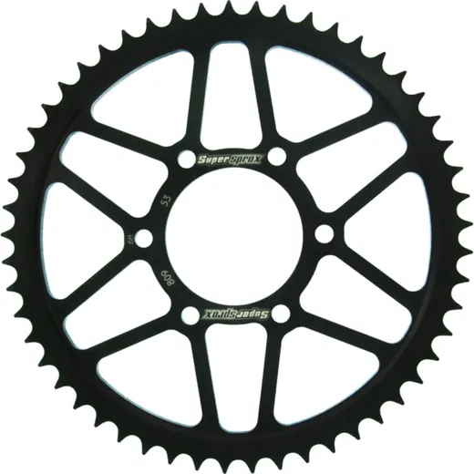 Steel-Rear Sprocket / Chain Wheel Supersprox 428/53t black 14200-53