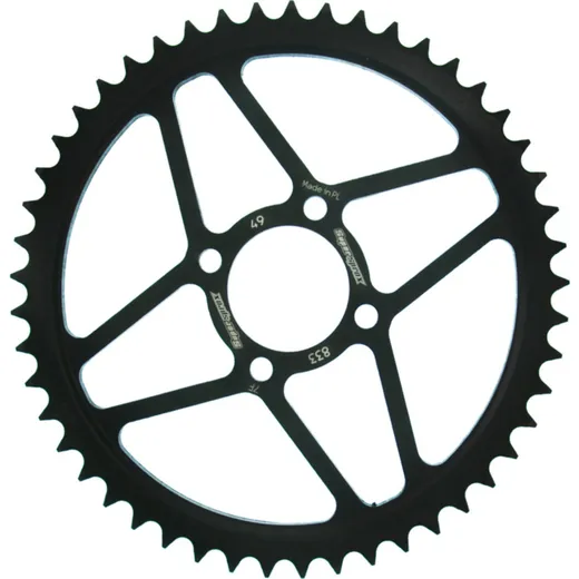Steel-Rear Sprocket / Chain Wheel Supersprox 428/49t black 12102-49
