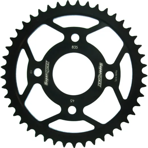 Steel-Rear Sprocket / Chain Wheel Supersprox 428/45t black 12202-45