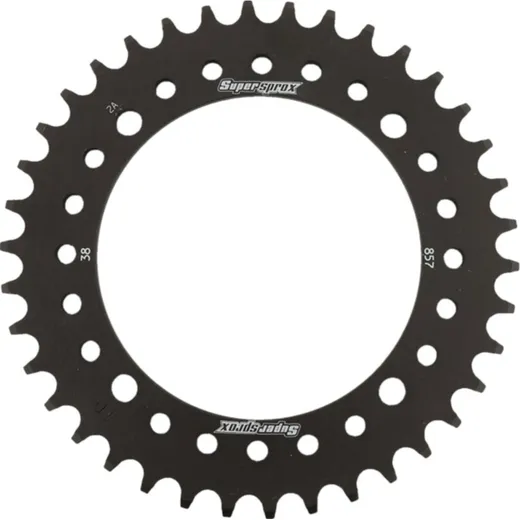 Steel-Rear Sprocket / Chain Wheel Supersprox 520/38t black 12505-38