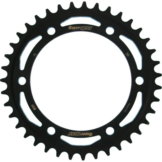 Steel-Rear Sprocket / Chain Wheel Supersprox 530/39t black 12801-39