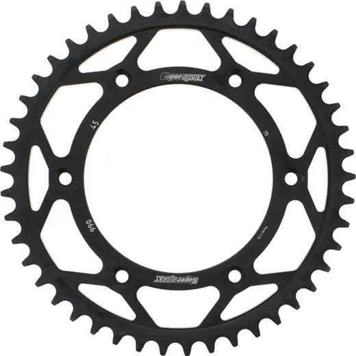 Steel-Rear Sprocket / Chain Wheel Supersprox 520/45t black 71304-45