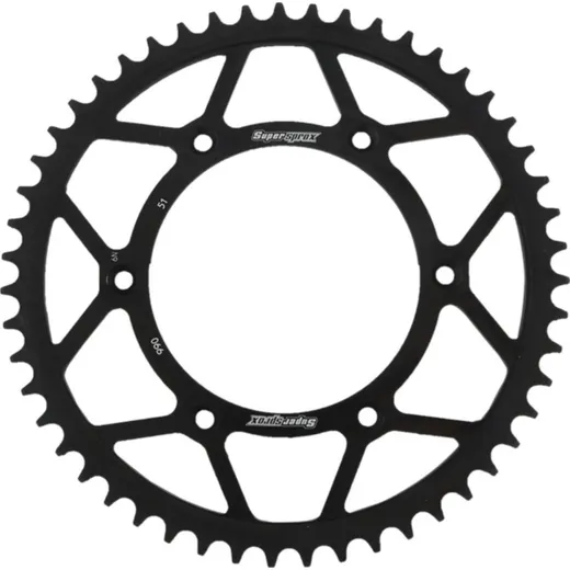 Steel-Rear Sprocket / Chain Wheel Supersprox 520/51t black 71304-51