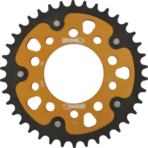 Stealth-Rear Sprocket / Chain Wheel Supersprox 525/38t gold