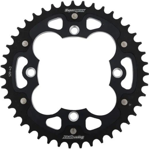 Stealth-Rear Sprocket / Chain Wheel Supersprox 520/43t black 10318K43