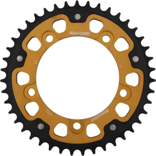 Stealth-Rear Sprocket / Chain Wheel Supersprox 525/43t gold 14604S43