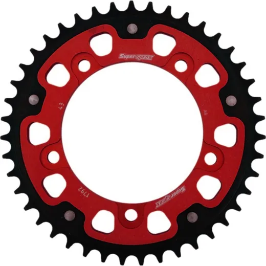 Stealth-Rear Sprocket / Chain Wheel Supersprox 525/43t red 14604R43