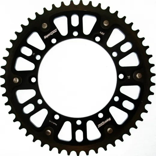 Stealth-Rear Sprocket / Chain Wheel Supersprox 520/51t black 16204K51