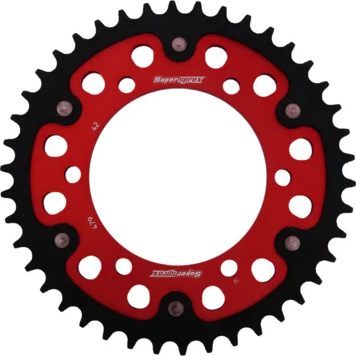 Stealth-Rear Sprocket / Chain Wheel Supersprox 530/42t red 12813R42