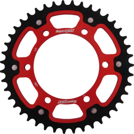 Stealth-Rear Sprocket / Chain Wheel Supersprox 525/43t red 12810R43
