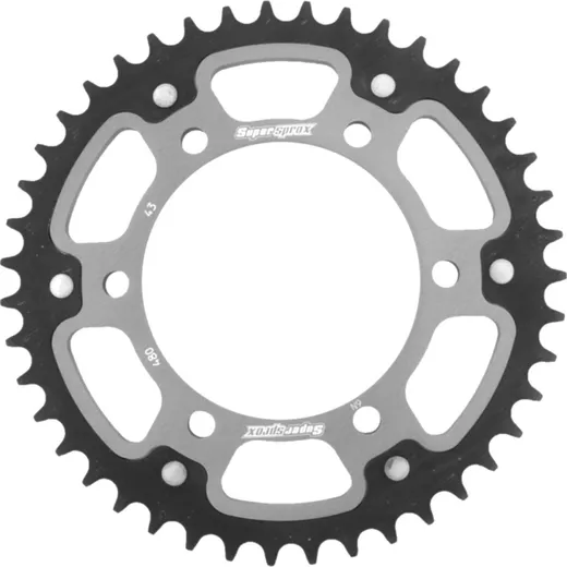 Stealth-Rear Sprocket / Chain Wheel Supersprox 525/43t silver 12810V43