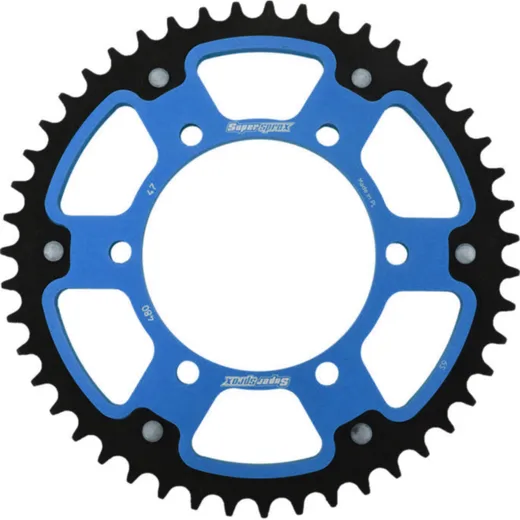 Stealth-Rear Sprocket / Chain Wheel Supersprox 525/47t blue 12810B47