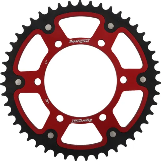 Stealth-Rear Sprocket / Chain Wheel Supersprox 525/47t red 12810R47