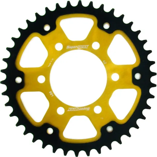 Stealth-Rear Sprocket / Chain Wheel Supersprox 530/42t gold 16604S42