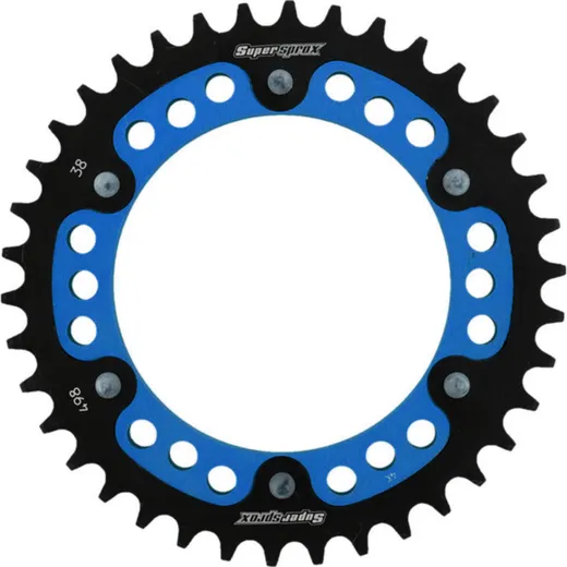 Stealth-Rear Sprocket / Chain Wheel Supersprox 525/38t blue 16605B38