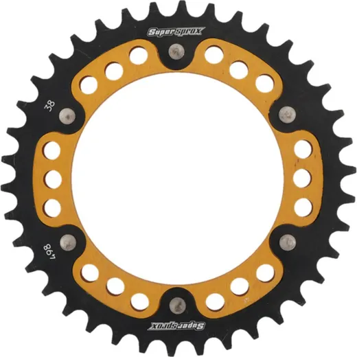 Stealth-Rear Sprocket / Chain Wheel Supersprox 525/38t gold 16605S38