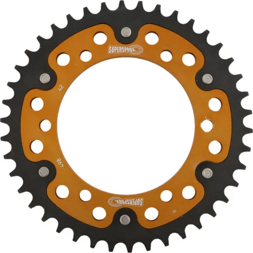 Stealth-Rear Sprocket / Chain Wheel Supersprox 525/42t gold 16605S42