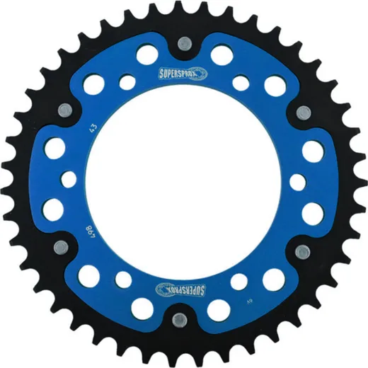 Stealth-Rear Sprocket / Chain Wheel Supersprox 525/43t blue 16605B43