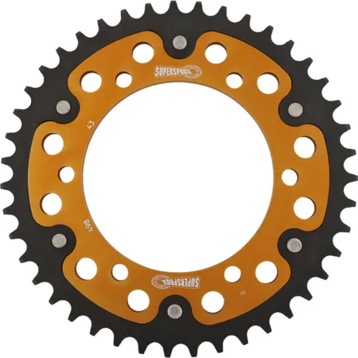 Stealth-Rear Sprocket / Chain Wheel Supersprox 525/43t gold 16605S43