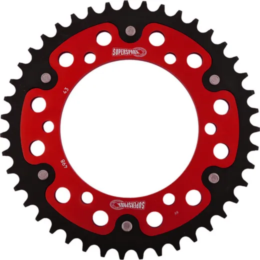 Stealth-Rear Sprocket / Chain Wheel Supersprox 525/43t red 16605R43