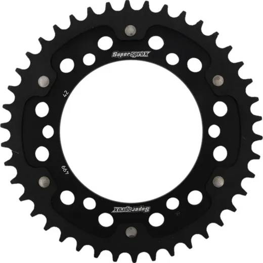 Stealth-Rear Sprocket / Chain Wheel Supersprox 530/42t black 16603K42