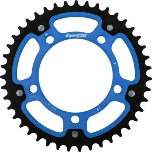 Stealth-Rear Sprocket / Chain Wheel Supersprox 525/43t blue 35700B43