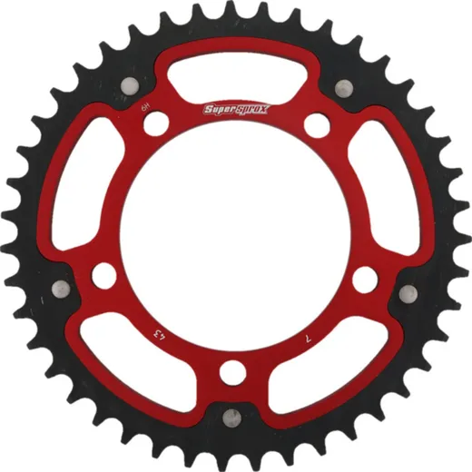 Stealth-Rear Sprocket / Chain Wheel Supersprox 525/43t red 35700R43