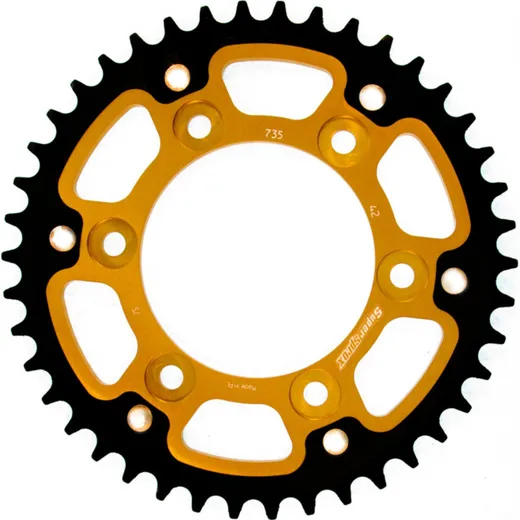 Stealth-Rear Sprocket / Chain Wheel Supersprox 520/42t gold 50602S42