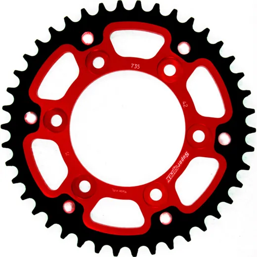 Stealth-Rear Sprocket / Chain Wheel Supersprox 520/42t red 50602R42