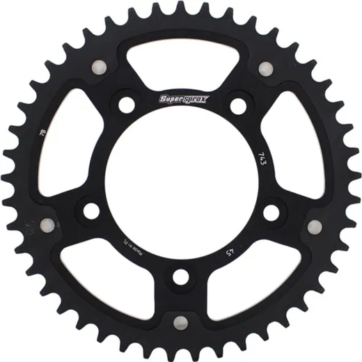 Stealth-Rear Sprocket / Chain Wheel Supersprox 520/45t black 50613K45