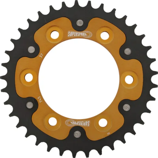 Stealth-Rear Sprocket / Chain Wheel Supersprox 525/37t gold 50609S37