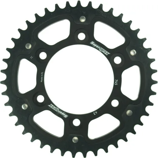 Stealth-Rear Sprocket / Chain Wheel Supersprox 525/43t black 50609K43